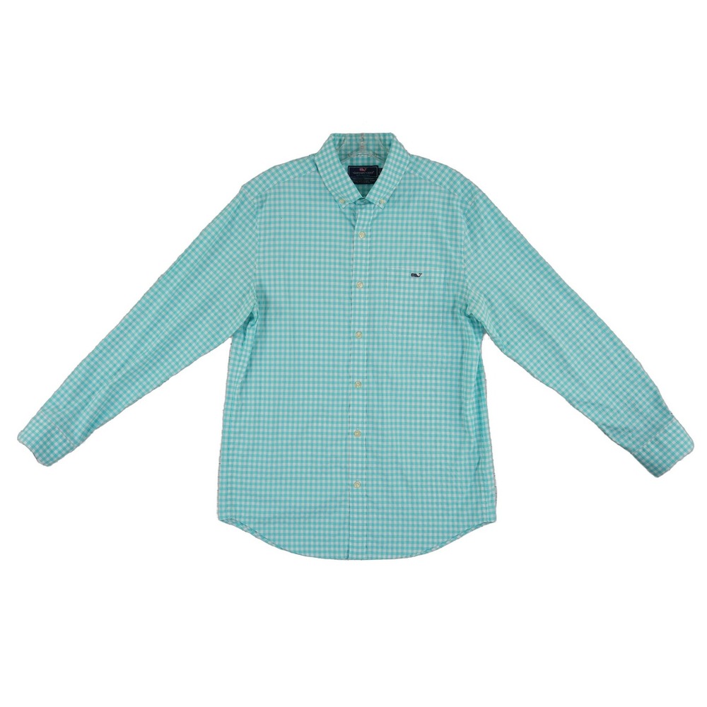 Vineyard Vines Performance Tucker Button Down Shirt Men's Size Medium Gingham